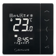 VS30B - Týždenný programovateľný termostat Čierny 230V VS30B - Týždenný programovateľný termostat Čierny 230V