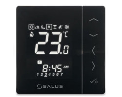 VS30B - Týždenný programovateľný termostat Čierny 230V