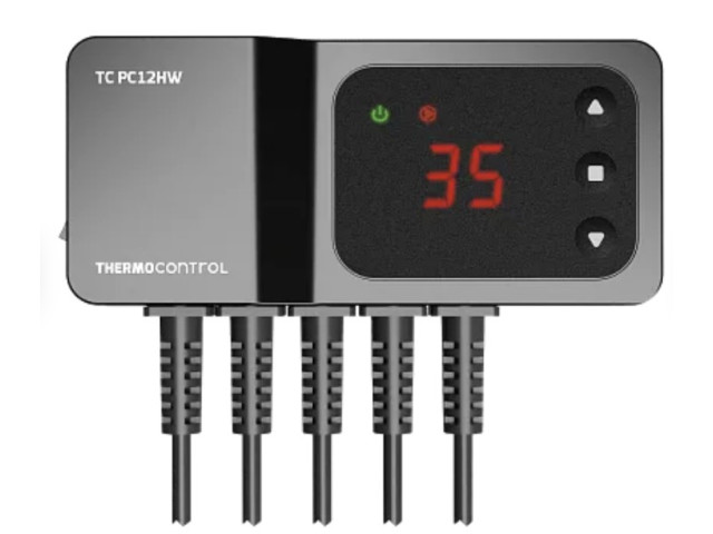 TC PC12HW Termostat na reguláciu TÚV a obehového čerpadla TÚV