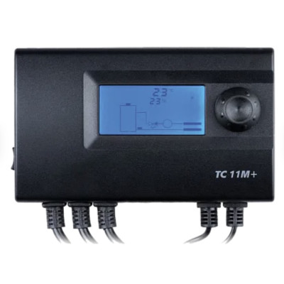 TC 11M+ Elektronický termostat na ovládanie trojcestného ventilu a obehového čerpadla