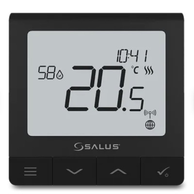 SALUS SQ610B Multifunkčný termostat, čierny