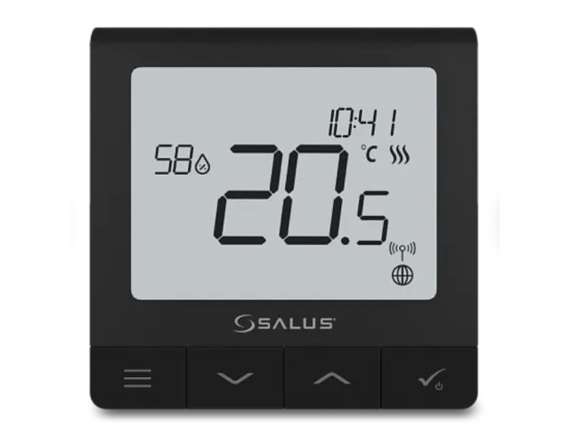 SALUS SQ610B Multifunkčný termostat, čierny