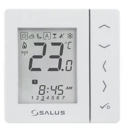 VS10WRF Bezdrôtový digitálny izbový termostat 4v1 (biely) VS10WRF Bezdrôtový digitálny izbový termostat 4v1 (biely)