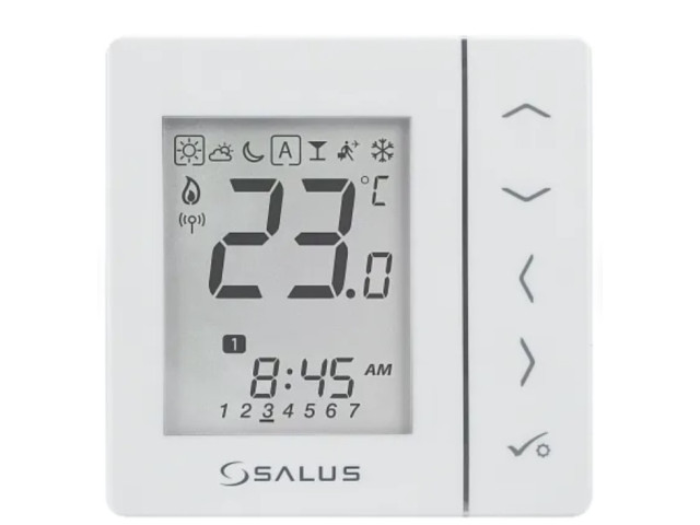 VS10WRF Bezdrôtový digitálny izbový termostat 4v1 (biely) VS10WRF Bezdrôtový digitálny izbový termostat 4v1 (biely)