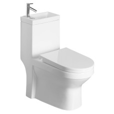 HYGIE WC kombi s umývadlom, zadný/spodný odpad, biela