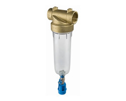 ATLAS Vodný filter SENIOR "K" 6/4" 2P - 10" CX 45°C PN10 mosadzná hlava, odkalenie