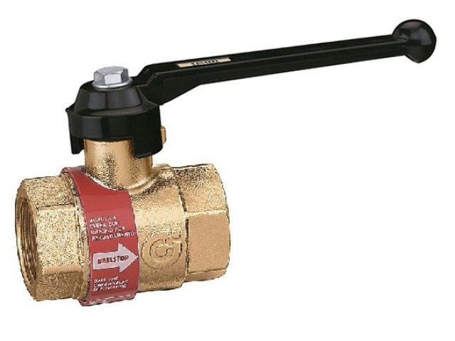 BALLSTOP - Guľový ventil 1" PÁKA s integrovanou spätnou klapkou 110°C