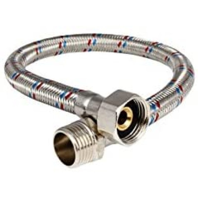 Tlaková prepojovací flexi hadička MF 3/8" x 3/8" 50cm, PN10, 100°C