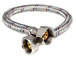 Tlaková prepojovací flexi hadička FF 3/8" x 1/2" 40cm, PN10, 100°C