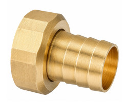 Mosadzný hadičník s prevlečnou matkou 1" x 25mm - PRIAMY
