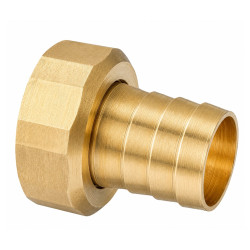 Mosadzný hadičník s prevlečnou matkou 1" x 25mm - PRIAMY