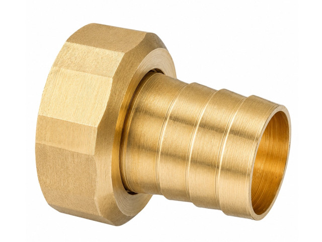 Mosadzný hadičník s prevlečnou matkou 1" x 25mm - PRIAMY