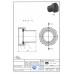 Mosadzný hadičník s prevlečnou matkou 1" x 25mm - PRIAMY