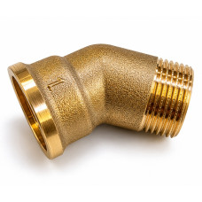 Mosadzné koleno 45° MF 1/2" PN16