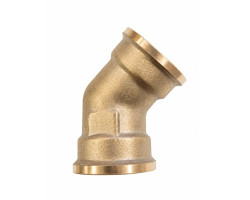Mosadzné koleno 45° FF 3/4" PN16