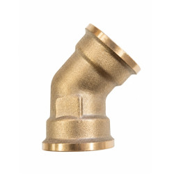 Mosadzné koleno 45° FF 3/4" PN16