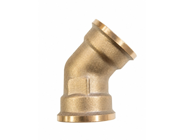 Mosadzné koleno 45° FF 3/4" PN16