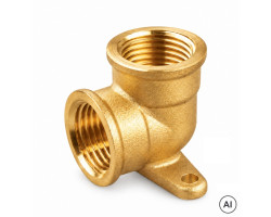 Mosadzné nástenné koleno FF 1/2" PN16