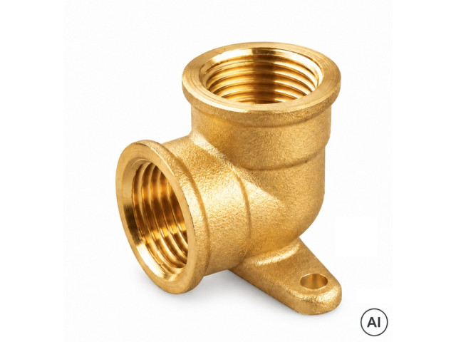 Mosadzné nástenné koleno FF 1/2" PN16