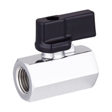 Guľový minikohút FF 1/4" PN16