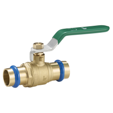 Guľový kohút PRESS "V" 15mm, PÁKA, PN25, až 120°C