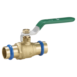 Guľový kohút PRESS "V" 22mm, PÁKA, PN25, až 120°C