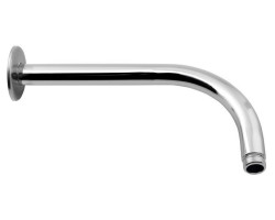 Stenové ramienko sprchové trysky - dĺžka 18cm OKRÚHLE, CHRÓM