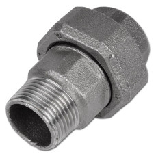 Čierne ploché skrutkové pripojenie MF 1/2"