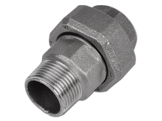 Čierne ploché skrutkové pripojenie MF 6/4"