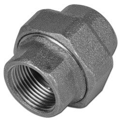 Čierne ploché skrutkové pripojenie FF 4"