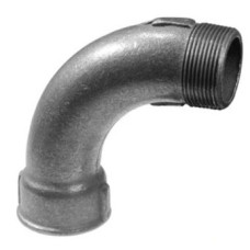 Čierny oblúk 3/8" MF 90°