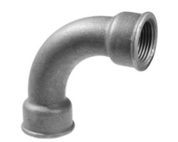 Čierny oblúk 1/2" FF 90°