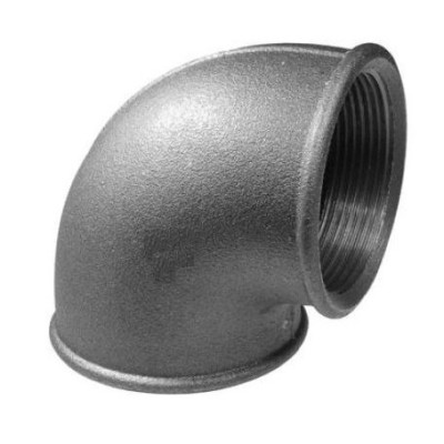 Čierne koleno 6/4" FF 90°