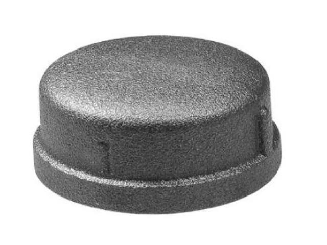 Čierne viečko okrúhle 2"