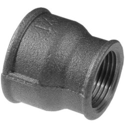 Čierny nátrubok znížený 4" x 3"