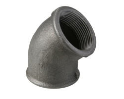 Čierne koleno 3/4" FF 45°