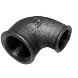 Čierny koleno znížené 2 1/2" x 2“  90° FF