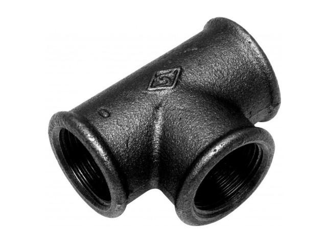 Čierny t-kus 3/8" FFF