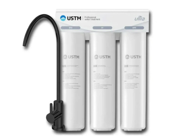 Kuchynský filter USTU ULTRA s čiernym kohútikom