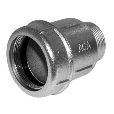AGAFLEX AK spojka 1/2“, 19,3-22,0 mm, vonkajší závit, upínanie, voda, liatina/pozink