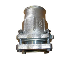 AGAFLEX IK spojka 2 1/2“, 74,9-76,6 mm, s prírubou, vnútorný závit, upínanie, voda, liatina/pozink