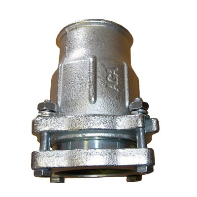 AGAFLEX IK spojka 3“, 87,5-90,0 mm, s prírubou, vnútorný závit, upínanie, voda, liatina/pozink
