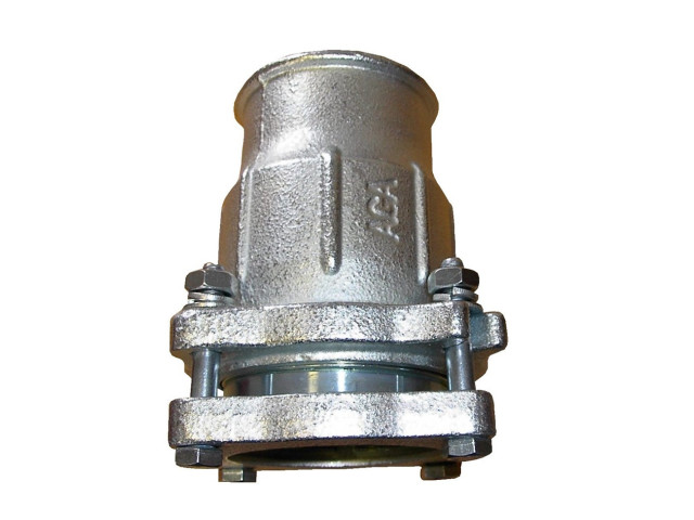 AGAFLEX IK spojka 70mm (2 1/2"), 67,0-72,0mm, s prírubou, vnútorný závit, svorka, voda, liatina/pozink