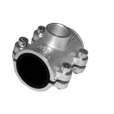 AGAFLEX OBD objímka 1/2 „x1/2“, 21,0-21,8 mm, s kohútikom, pre oceľové rúry, vodovodné, liatinové/zinkové
