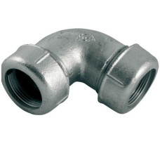 AGAFLEX WOK koleno 1/2“, 19,5-21,8 mm, obojstranne upínané, voda, liatina/pozink