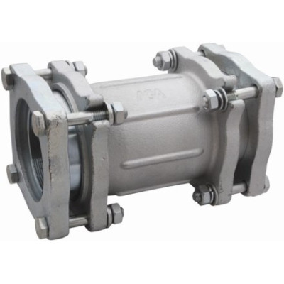 AGAFLEX OK spojka 2 1/2“, 74,9-76,6 mm, s prírubou, obojstranne upnutá, voda, liatina/pozink