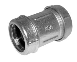 AGAFLEX OK spojka 3/4“, 24,3-27,5 mm, obojstranná svorka, voda, liatina/zinok