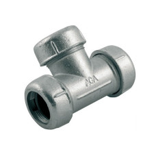 AGAFLEX TOK 1/2“ - liatinový T kus sv.- pitná/horúca voda/tlakový vzduch/olej - oceľové/HDPE potrubie