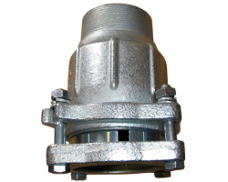 AGAFLEX AK spojka 2 1/2“, 74,9-76,6 mm, s prírubou, vonkajší závit, upínanie, voda, liatina/pozink