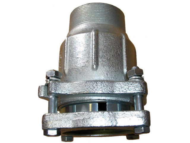 AGAFLEX AK spojka 70mm (2 1/2"), 67,0-72,0mm, s prírubou, s vonkajším závitom, upínaná, vodná, liatina/pozink